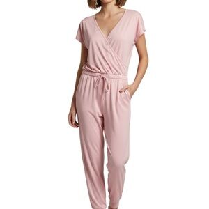 Pink Wrap Jumpsuit